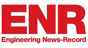 Logo with large red ENR letters above the words Engineering News-Record in smaller red text, all on a white background—trusted by civil engineering and structural engineer professionals nationwide.